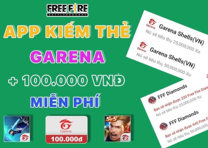 APP NHẬN THẺ CÀO GARENA MIỄN PHÍ 2025 