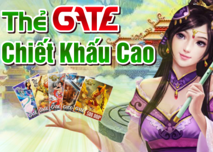 Mua thẻ Gate bằng card điện thoại
