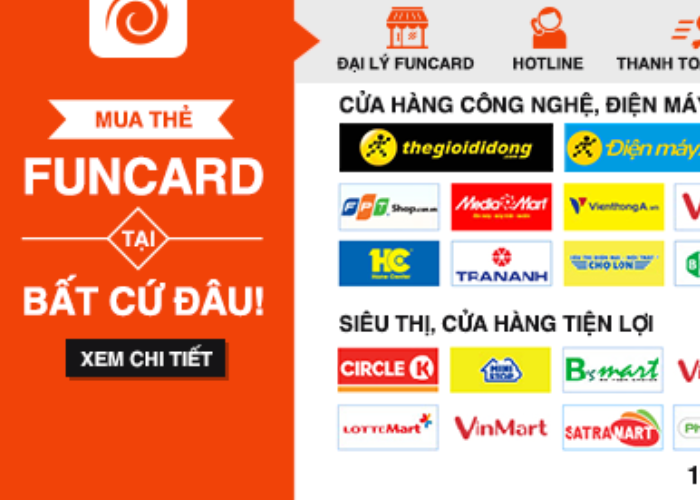 Thẻ Funcard nạp game gì?