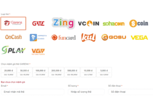 Thẻ Garena 50 nghìn được bao nhiêu kim cương?