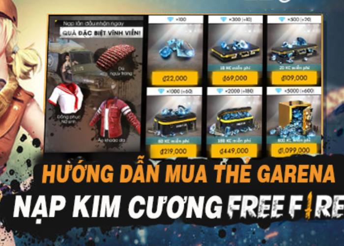 Thẻ Garena 50 nghìn được bao nhiêu kim cương?