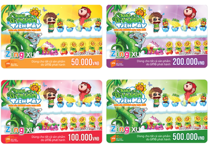 Tặng thẻ Zing free
