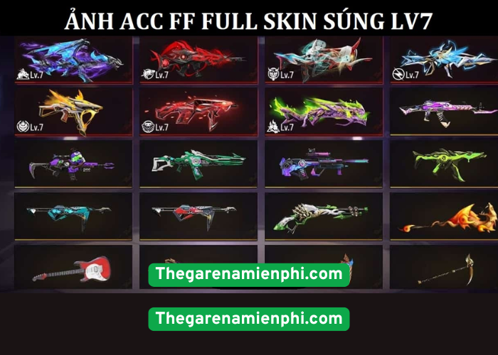 Top 10 Skin Súng Free Fire Mạnh Nhất 2025